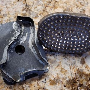 Antique Tin Handheld Cheese/Vegetable Grater & Primitive Duck Tin Cookie Cutter